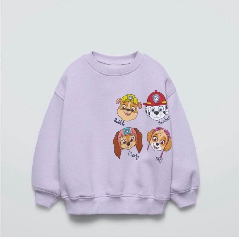 NWT New with tags  Zara Kids Paw Patrol Sweatshirt 6 Years